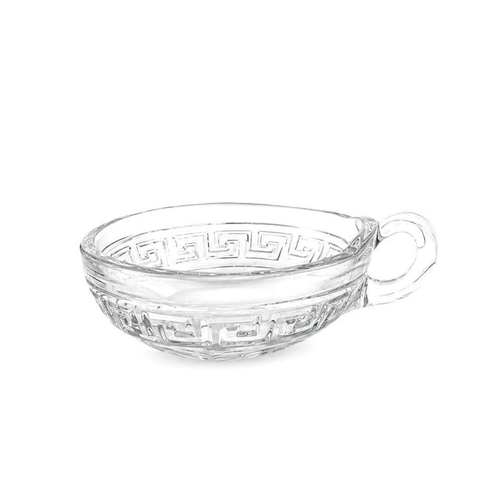 Rare Heisey GREEK KEY-CLEAR Open Jam/Jelly Dish with Handle(s) 2‎ Available